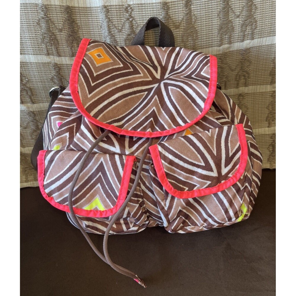LeSportsac Women's Signature Mini Backpack Drawstring Adjustable Straps